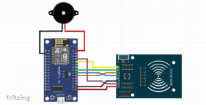 circuit diagram for NodeMCU interfaced with RFID reader