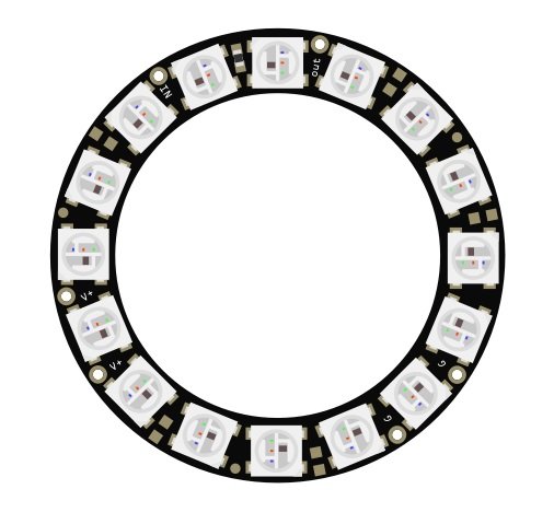 16 Bit WS2812B RGB LED Ring