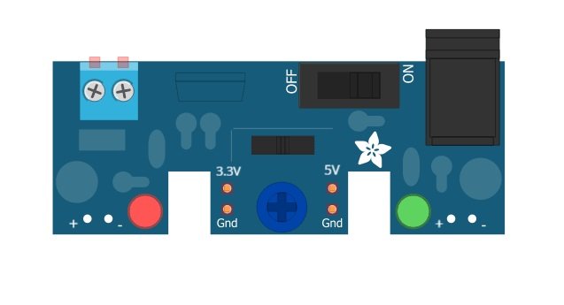 3.3V/5V MB102 Breadboard Power Supply Module