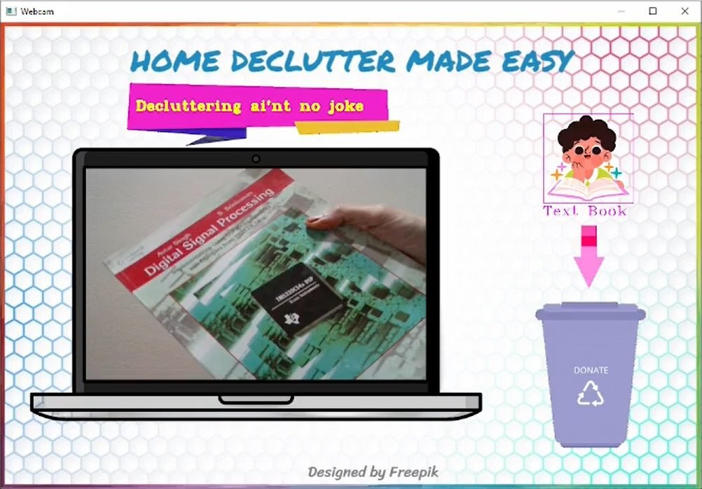 Envision home decluttering with Teachable Machine